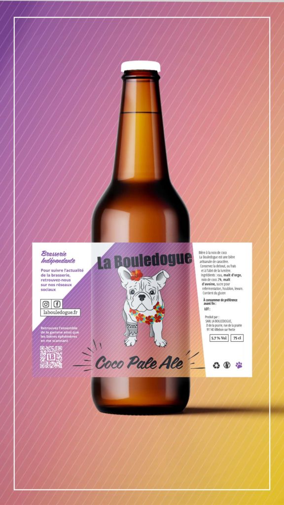 Bière Coco Pale Ale - La Bouledogue