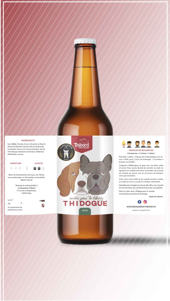 Bière Thidogue - collab' La Bouledogue, Thibord